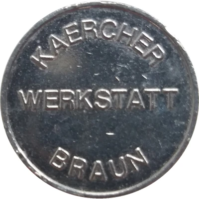 Car Wash Token - Kärcher Clean Park (Werkstatt Braun) ND front
