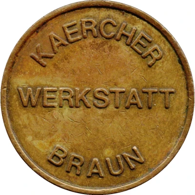 Car Wash Token - Kärcher Clean Park (Werkstatt Braun) ND front
