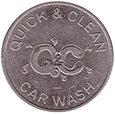 Car Wash Token - Quick and Clean (Hammond, Indiana) ND front