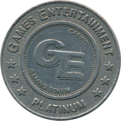 Casino Gaming Token - Games Entertainment (Platinum) ND front