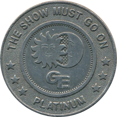 Casino Gaming Token - Games Entertainment (Platinum) ND back