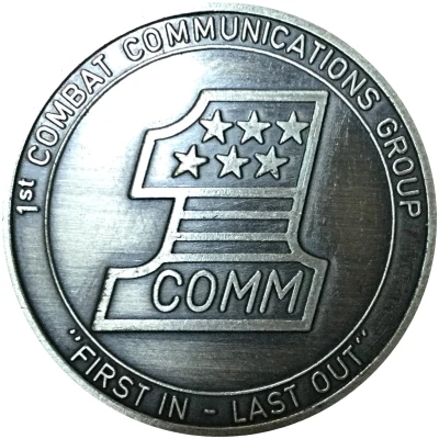 Challenge Coin - 1st Combat Communications Group ND front