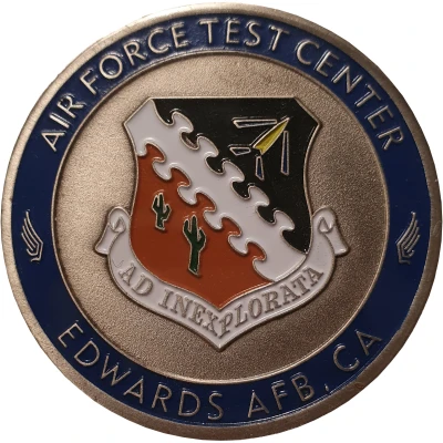 Challenge Coin - Air Force Test Center (Edwards Air Force Base, California) ND front