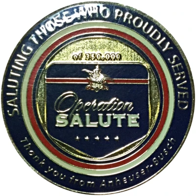 Challenge Coin - Anheuser Busch (Operation Salute) ND front