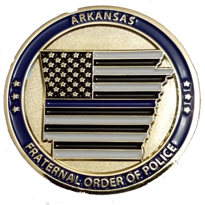 Challenge Coin - Arkansas Fraternal Order of Police ND front