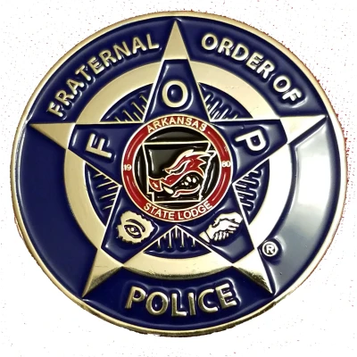 Challenge Coin - Arkansas Fraternal Order of Police ND back