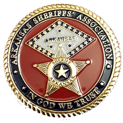 Challenge Coin - Arkansas Sheriffs' Association ND back