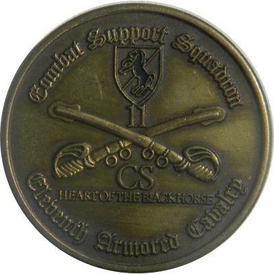 Challenge Coin - Combat Support Squadron - 11th Armored Cavalry ND front