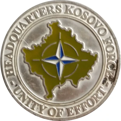 Challenge Coin - Headquarters Kosovo Force ND front