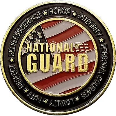 Challenge Coin - National Guard (Our Pledge) ND front