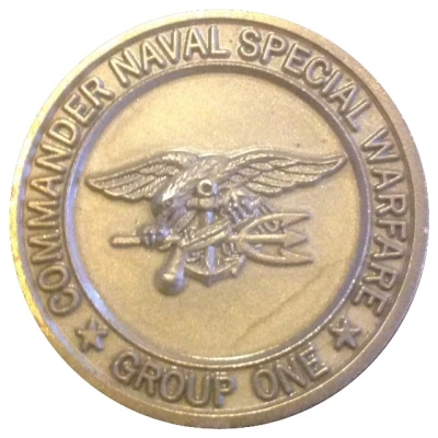 Challenge Coin - Naval Special Warfare Group One ND front