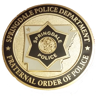 Challenge Coin - Springdale Police Department FOP (Arkansas) ND front