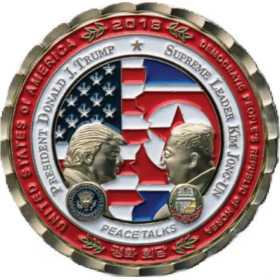Challenge Coin - Trump-Kim Peace Talks front