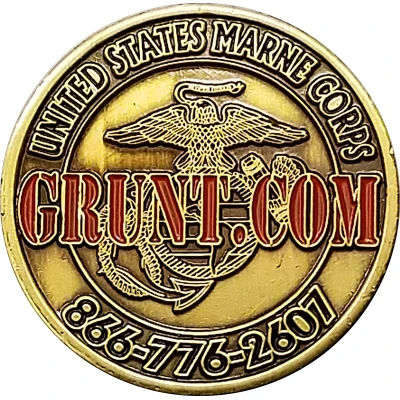 Challenge Coin - United States Marine Corps (Grunt.Com) ND front