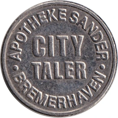 City Taler - Sander Apotheken (Bremerhaven) ND back