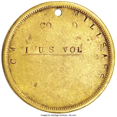 Civil War Dog Tag - C.M. Millsaps Co. D 1st US Vol ND back