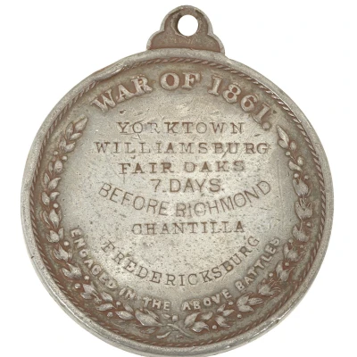 Civil War Dog Tag Token - Cranman S. Williams 23rd Pennsylvania Volunteers ND back