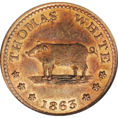 Civil War Token - Thomas White New York front