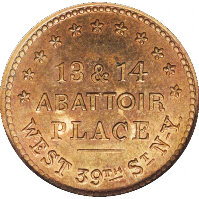 Civil War Token - Thomas White New York back