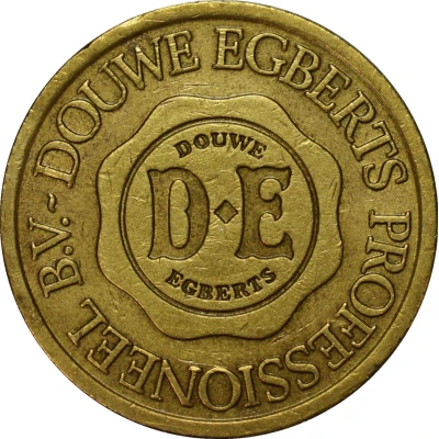 Coffee Machine Token - Douwe Egberts (Brass) ND front