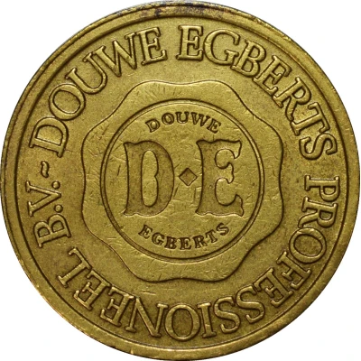Coffee Machine Token - Douwe Egberts (Brass) ND back