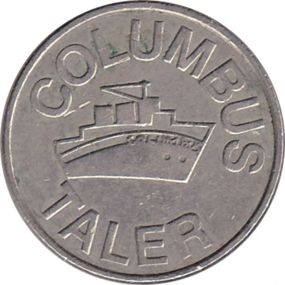 Columbus Taler (Pharmacy Token) ND back