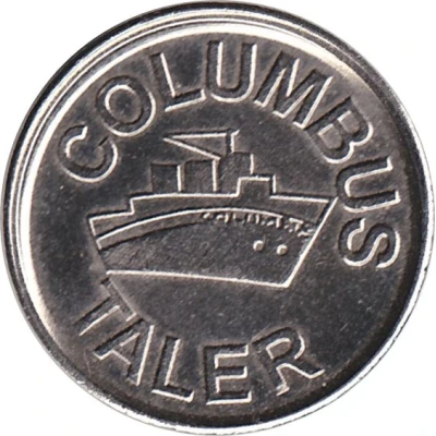 Columbus Taler (Pharmacy Token) ND back