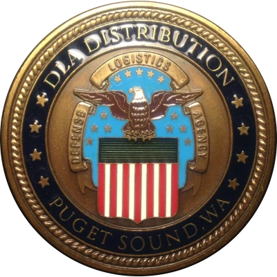 Commander's Coin - DLA Distribution (Puget Sound, Washington) ND front