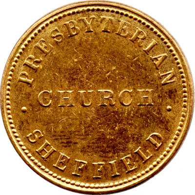 Communion Token - Presbyterian Church (Sheffield) ND front