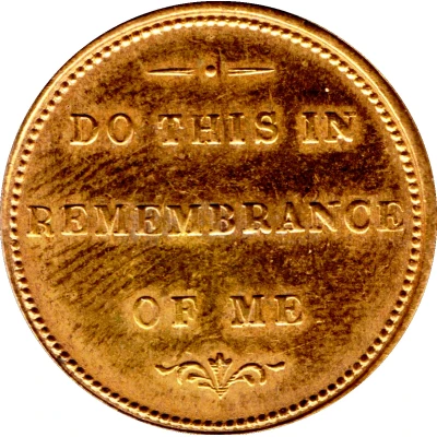 Communion Token - Presbyterian Church (Sheffield) ND back