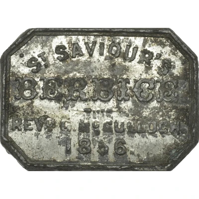 Communion token Saint Saviour’s Church, Berbice front