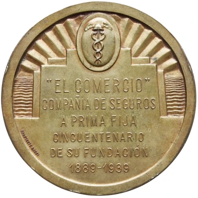 Compañia de seguros "El Comercio" back