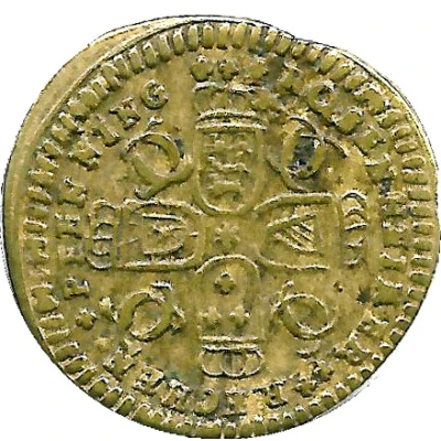 Counter Token - George II Rosenheim Rechenpfennig back