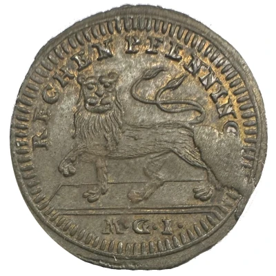Counter token - Louis XV and Lion ND back