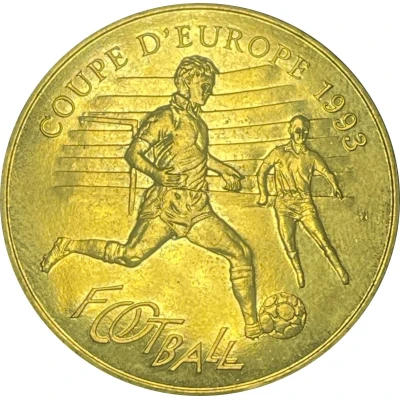 Coupe d'Europe de football - Médaille numérotée front