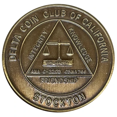 Delta Coin Club Medal Gold Rush to Industrial City ND back