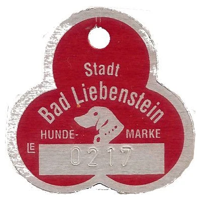 Dog Tax Token Bad Liebenstein ND front