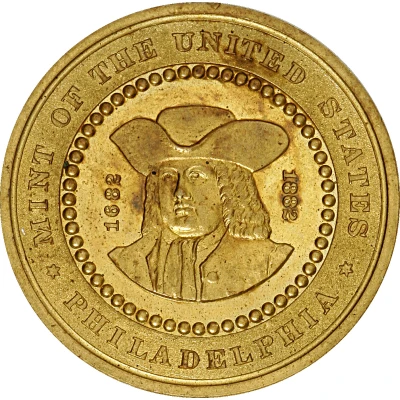 Dollar - Pennsylvania Bicentennial William Penn; Type II front