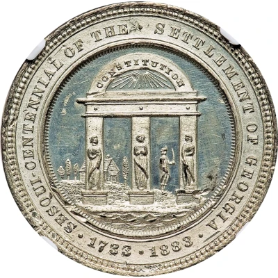 Dollar - Sesqui Centennial of the Settlement of Georgia back
