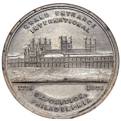 Dollar - U.S. Centennial Exposition Building front