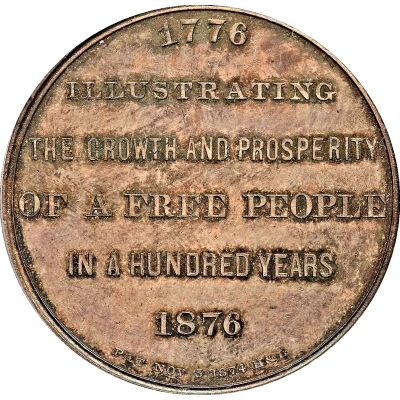 Dollar - U.S. Centennial Exposition Building back