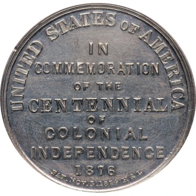Dollar - U.S. Centennial Exposition Declaration of Independence back