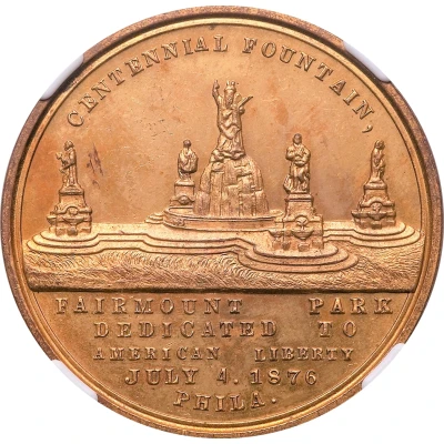 Dollar - U.S. Centennial Exposition Fountain front