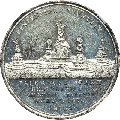 Dollar - U.S. Centennial Exposition Fountain front