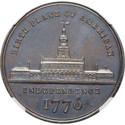 Dollar - U.S. Centennial Exposition Independence Hall; George Washington front