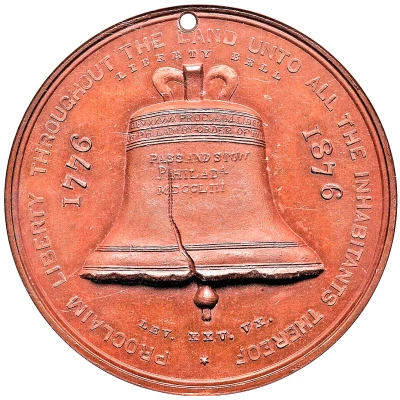 Dollar - U.S. Centennial Exposition Liberty Bell Independence Hall - Rounded front