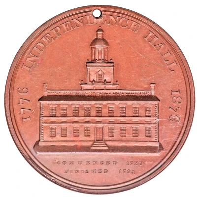 Dollar - U.S. Centennial Exposition Liberty Bell Independence Hall - Rounded back