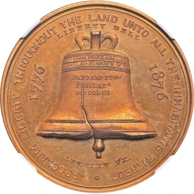 Dollar - U.S. Centennial Exposition Liberty Bell Independence Hall front