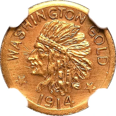 Dollar - Washington Gold front