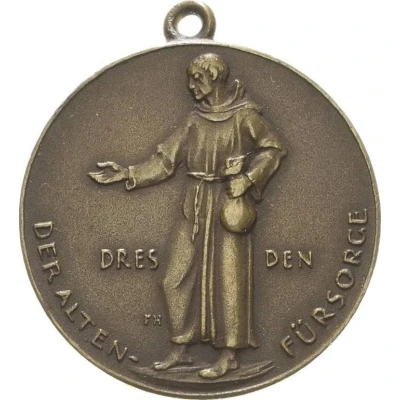 Donation medal for elderly care Dresden ND front
